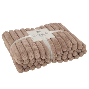 Plaid corduroy- polyester- poeder/grijs- 28029