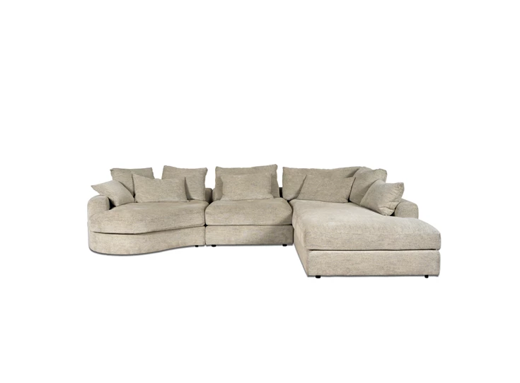 Hoeksalon Natallie klein 3delig in stof