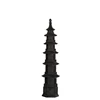 Oosterse tempel- poly- zwart- medium- 11707