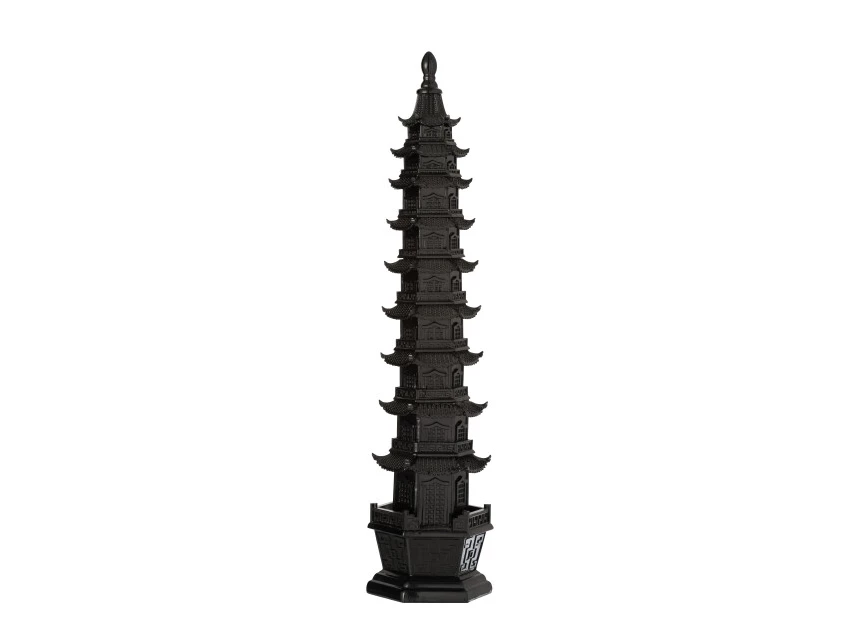 Oosterse tempel- poly- zwart- large- 11708