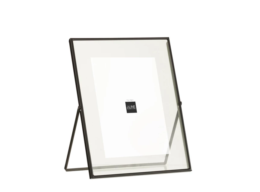 Fotokader 20x25- fijn metaal- zwart- large- 22120