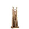 Groep figuren- hout- naturel- 31089