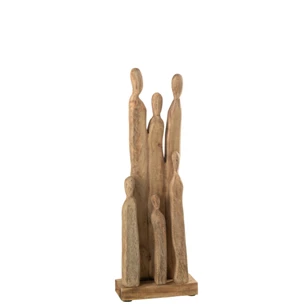 Groep figuren- hout- naturel- 31089