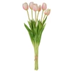 Boeket tulpen- 7stuks- plastiek- licht roze- large- 32905