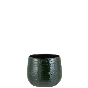 Bloempot patroon- keramiek- groen- medium- 3316
