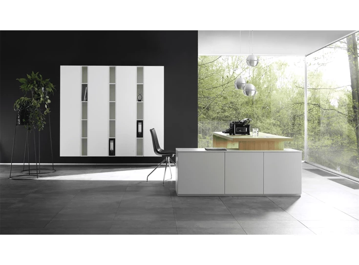 Zijkant Bureau Cubo opstelling 26 Contur Sudbrock modern design