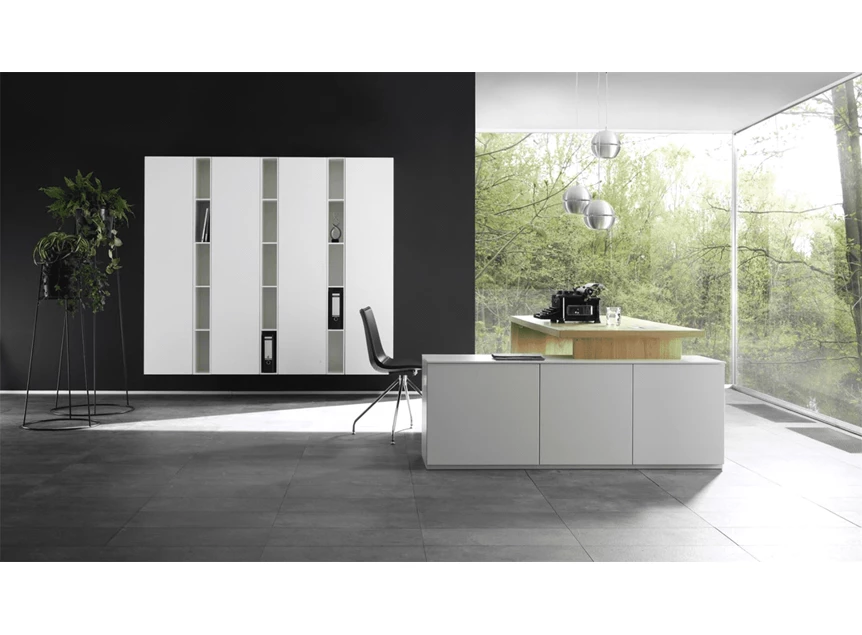 Zijkant Bureau Cubo opstelling 26 Contur Sudbrock modern design