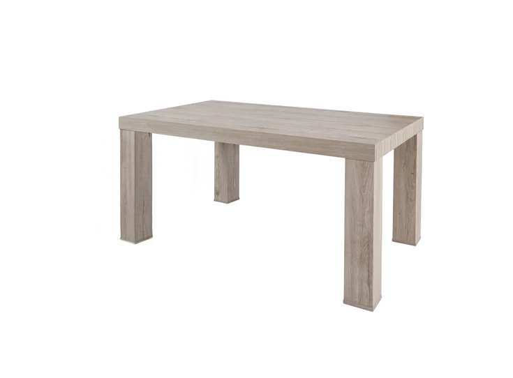 Meubar T17L80 K540 K540 eettafel dikke rechte poot tafelblad 80mm