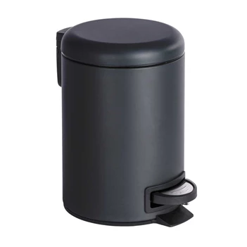 Afvalemmer Leman zwart 3L - 22143800