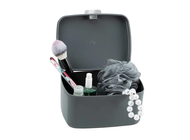 Badkamerdoos met deksel Barcelona- antraciet- sfeerbeeld