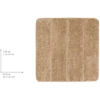 Badmat Steps 55x65- zandkleur- micropolyester- afmetingen