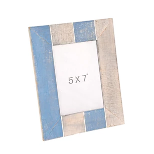 31758 J-Line Jolipa Fotokader Streep Hout Blauw