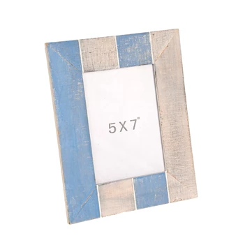 31758 J-Line Jolipa Fotokader Streep Hout Blauw