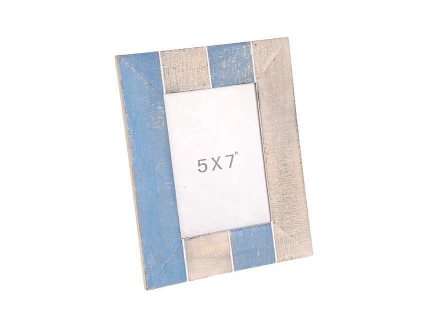 31758 J-Line Jolipa Fotokader Streep Hout Blauw