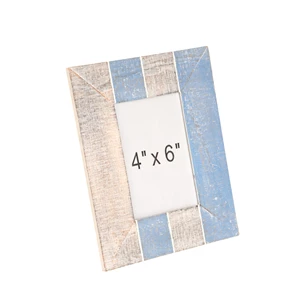 21759 J-Line Jolipa Fotokader Hout Streep M Blauw