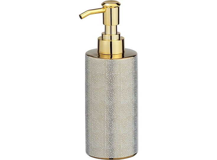 Zeeppompje Nuria- goud/wit- 24185100