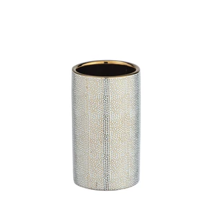 Badkamerbeker Nuria- goud/wit- 24184100