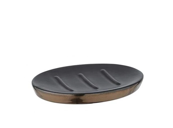 Keramisch zeepbakje Randol- zwart- 24363100