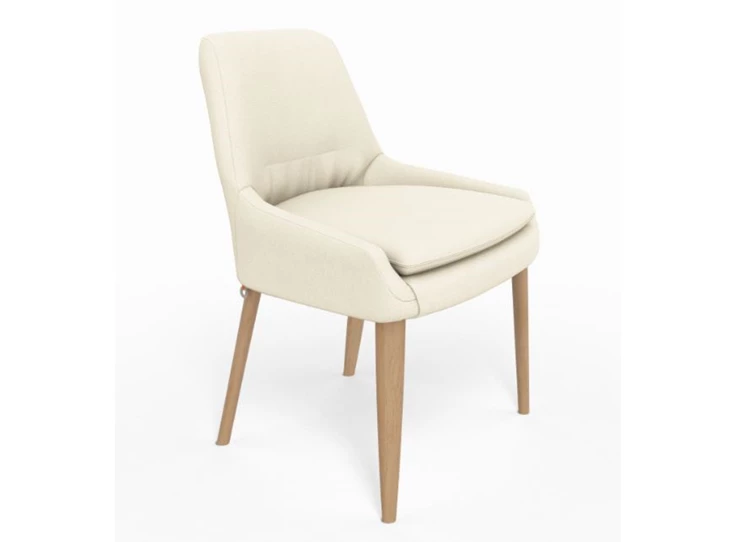 Stoel Saga bestelbaar in stof en leder