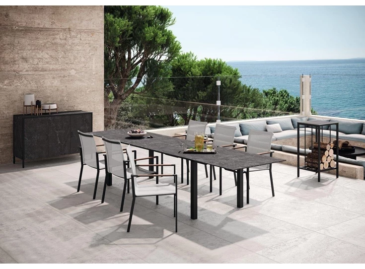 Sfeerfoto Verlengbare tafel Spezia keramiek Zumsteg by Willisau