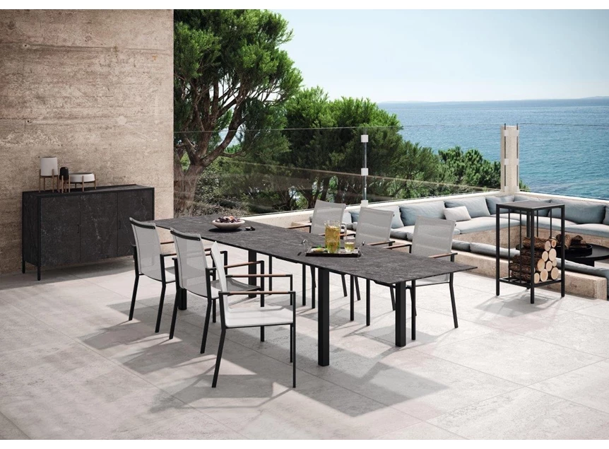 Sfeerfoto Verlengbare tafel Spezia keramiek Zumsteg by Willisau