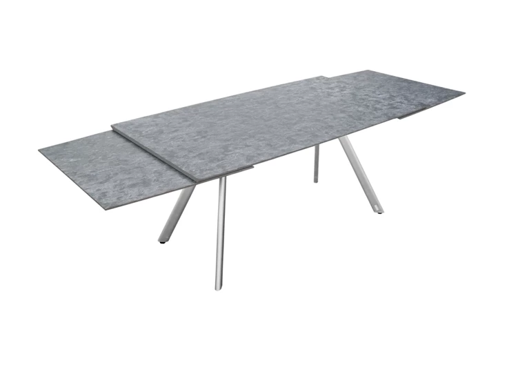 Verlengbare tafel Romana bootvorm keramiek Zumsteg by Willisau