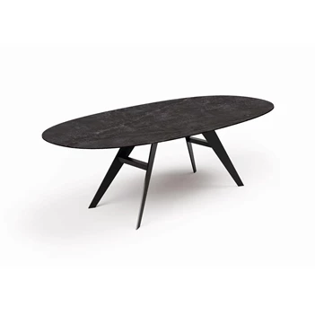 Ovale tafel Lineo keramiek Zumsteg by Willisau