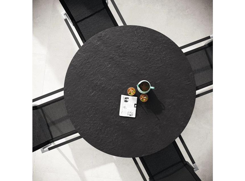 Bovenkant Ronde tafel Lineo keramiek Zumsteg by Willisau