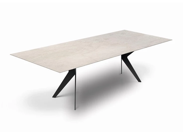 Rechthoekige tafel Lana keramiek Zumsteg by Willisau