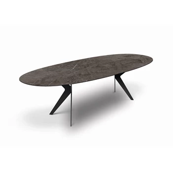 Ovale tafel Lana keramiek Zumsteg by Willisau