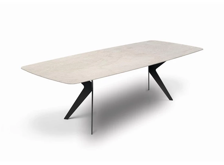 Bootvormige tafel Lana keramiek Zumsteg by Willisau