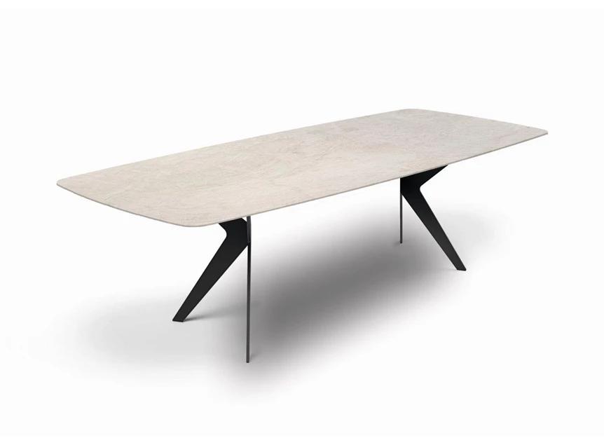 Bootvormige tafel Lana keramiek Zumsteg by Willisau