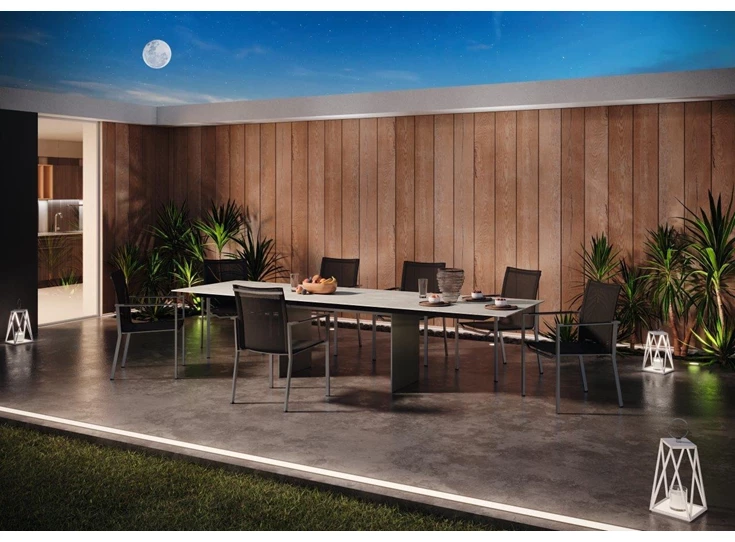 Sfeerfoto Verlengbare tafel Avola keramiek Zumsteg by Willisau