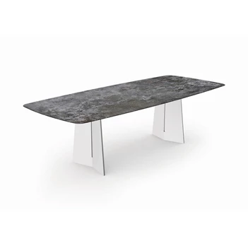 Tafel Ancona bootvormig keramiek Zumsteg by Willisau