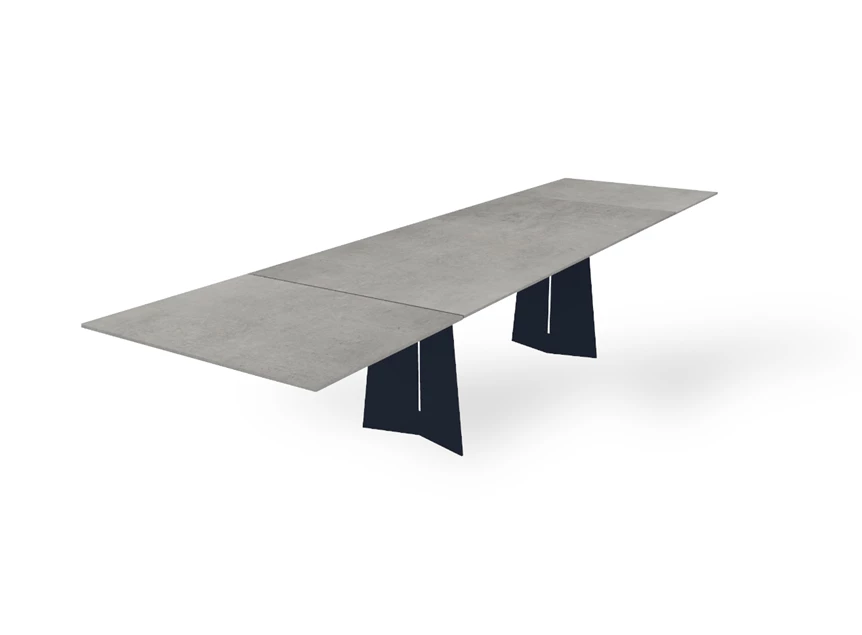 Zijde Verlengbare tafel Ancona rechthoekig keramiek Zumsteg by Willisau