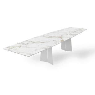 Verlengbare Tafel Ancona bootvormig keramiek Zumsteg by Willisau