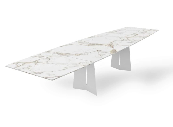 Verlengbare Tafel Ancona bootvormig keramiek Zumsteg by Willisau