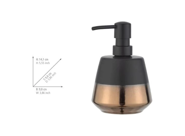 Zeeppompje Brandol- keramisch- zwart- afmetingen