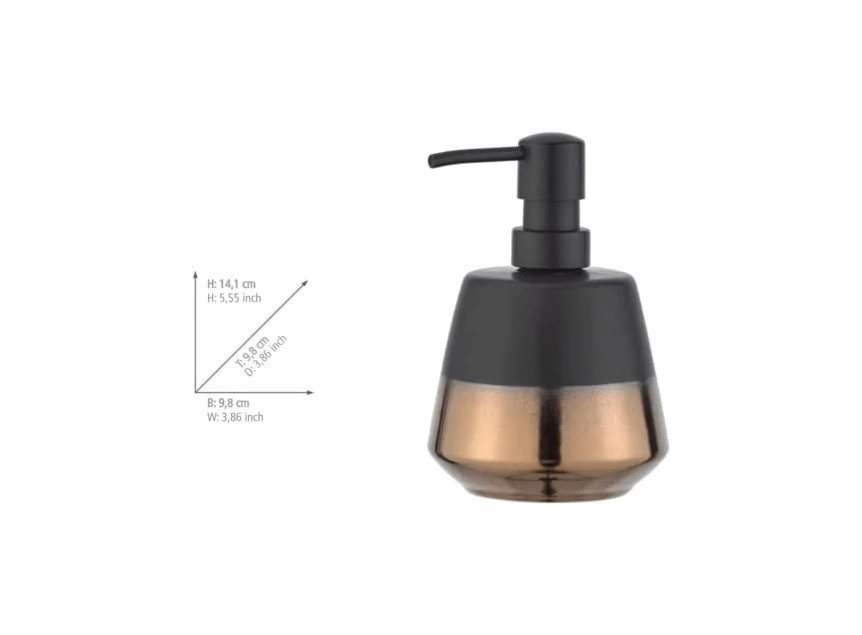 Zeeppompje Brandol- keramisch- zwart- afmetingen