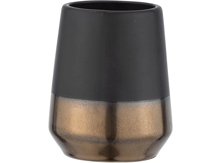 Badkamerbeker Brandol- keramisch- zwart- 24361100