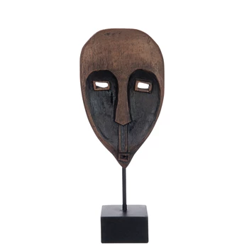 60240 Jolipa J-Line Afrikaans masker op statief Bruin