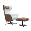 Fauteuil Marius-DV vast met voetenbank Moome van Indera