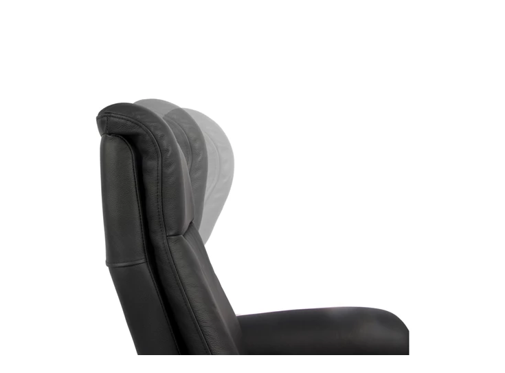 Adjustable-headrest relax poseidon Modulax in stof en leder