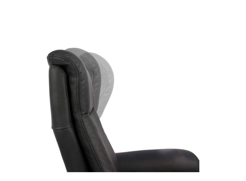Adjustable-headrest relax poseidon Modulax in stof en leder