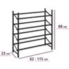 Schoenenrek Hero- antislip- telescopisch- zwart- afmetingen