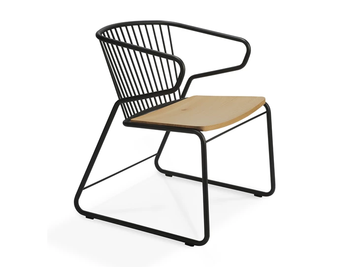 Oak Gabbia stoel Ethnicraft Zwart