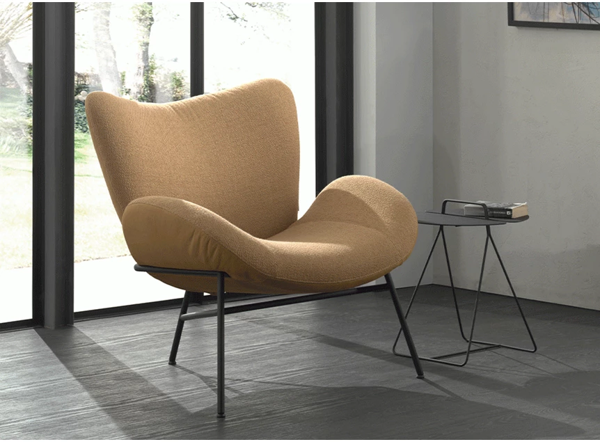 Sfeerbeeld Bijzetzetel Mellow combi stof leder Moome by Indera