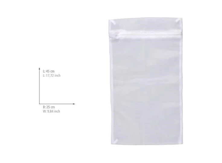 Schoenenwasnet- wit- afmetingen