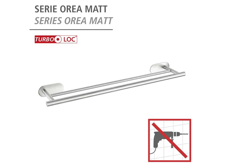 Handdoekhouder duo TurboLoc- zonder boren