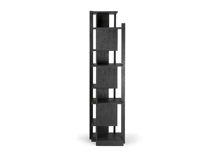 Achterkant Teak Abstract Black Column 10115 Ethnicraft modern design